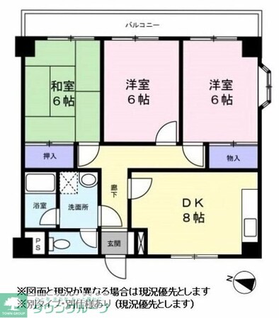 グランデール緑園の物件間取画像